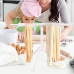 Pasta Dryer and Spaghetti Dryer Stand | Homemade Pasta Holder with Adjustable Spaghetti Pole for Easy Drying